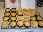 Bare cupcakes ready to be iced!