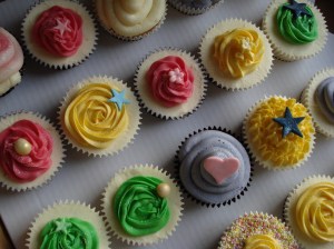 Cupcakes from above Cupcakes from above