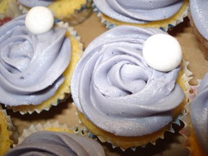 Mini cupcake close up