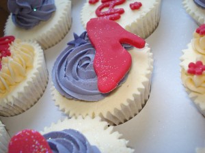 Shoe cupcake