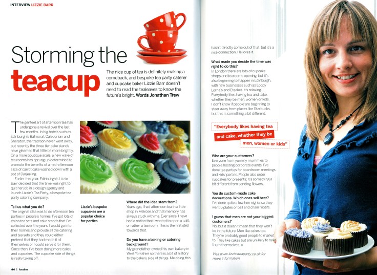 Foodies Magazine article