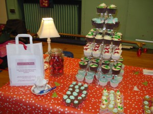 Christmas cupcakes, large and mini