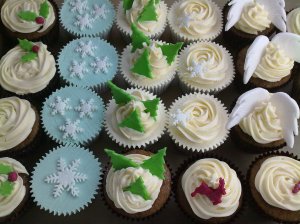Christmas cupcakes