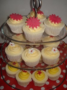 Flower cupcakes