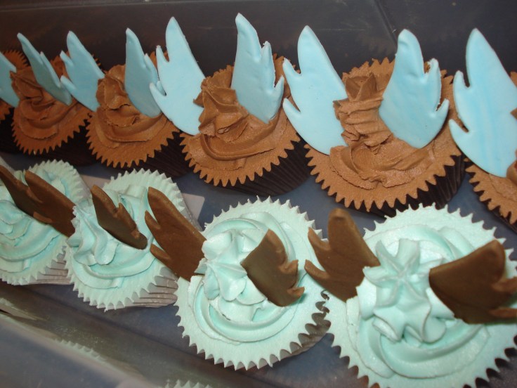 Coffee Angel branded cupcakes