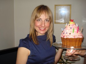 Me and my giant cupcake Me and my giant cupcake