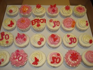 50th birthday party cupcakes