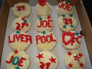 21st birthday boy cupcakes
