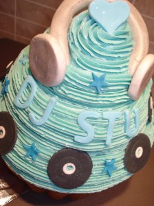 Giant cupcake for DJ