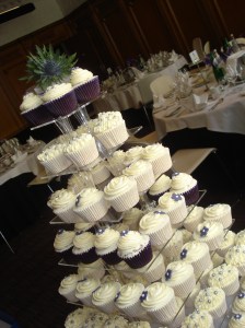 Cupcakes at the wedding breakfast