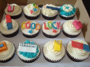 Back to school themed cupcakes