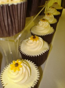 Row of cupcakes