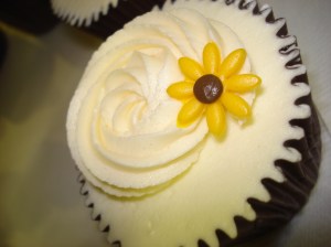Sunflower cupcake