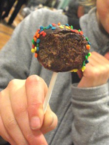 Chocolate cake pop