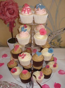 Wedding tea party cupcakes
