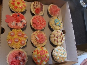 Box of cupcakes to take away