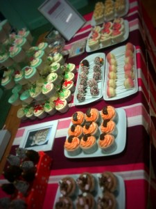 Variety of cupcake flavours