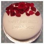 Ruby Wedding Cake by Lizzie